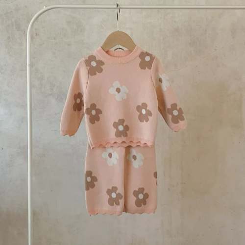 Floral Knit 2pcs Set