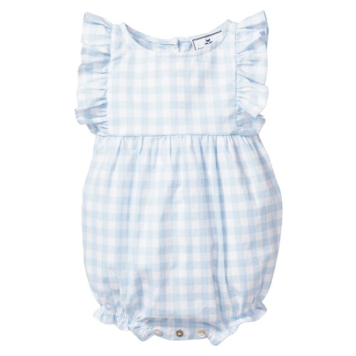 Gingham Ruffled Romper - 6-12m