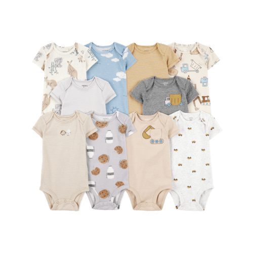 Baby 10-Pack Short-Sleeve Bodysuits | Carter's