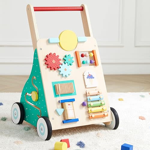 Wooden Baby Walker & Activity Toy