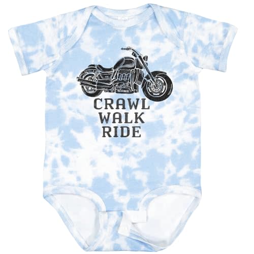 inktastic Crawl Walk Ride Motorcycle Baby Bodysuit