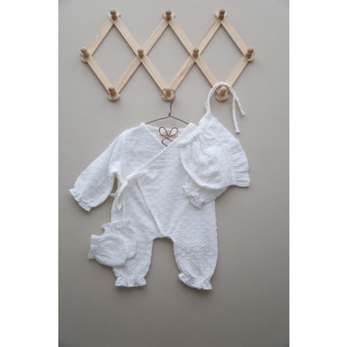 Cotton Muslin Baby Kimono Set, Newborn Coming Home Outfit, Baby Shower Gift