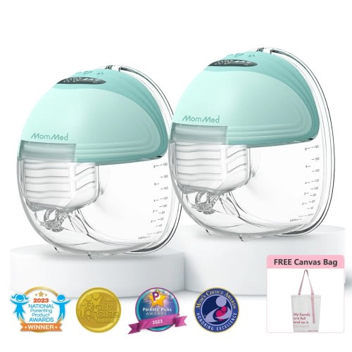 MomMed S21 Breast Pump-Gentle Expression - Blissful Green