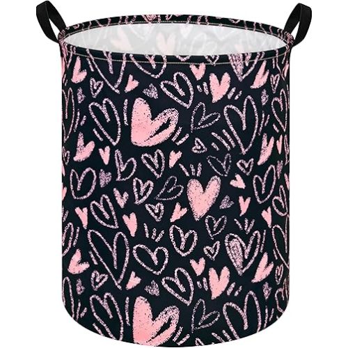 Girls Room Storage Basket Decor Organizer Bins Kids Hamper Storage Bins Toy Box Women Laundry Basket Large Canvas Collapsible Chest for Home/Dorm/Kitchen/Pet/Office/Closet/Shelf/Gift Baskets