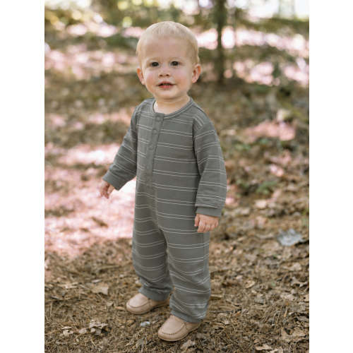 Henley Jumpsuit - Stripe