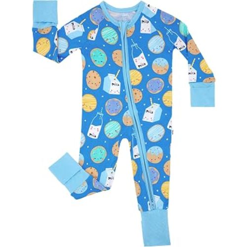 Little Sleepies Pajamas for Baby Boys & Girls, Viscose from Bamboo Baby Pajamas, Sleepers, 2-Way Zipper PJs