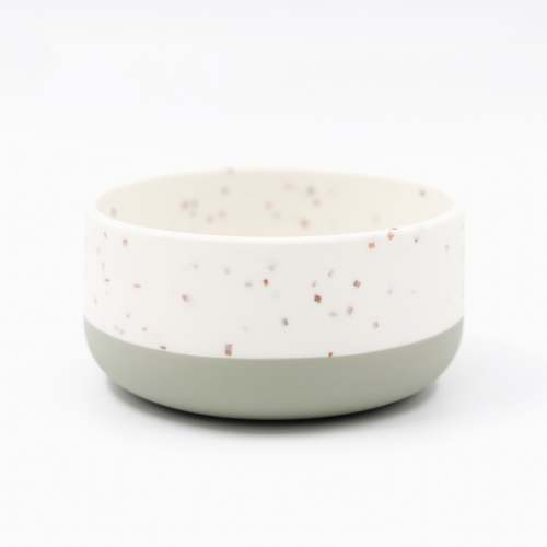 Silicone Bowl - Desert Sage/Brown Speckle – Yeah Baby Goods