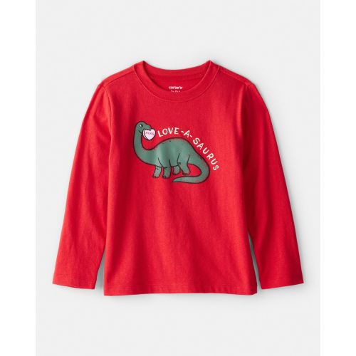 Toddler Boy Dinosaur Long-Sleeve Graphic Tee - Red | Carter's
