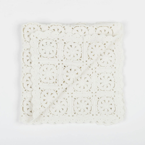 White Crochet Blanket