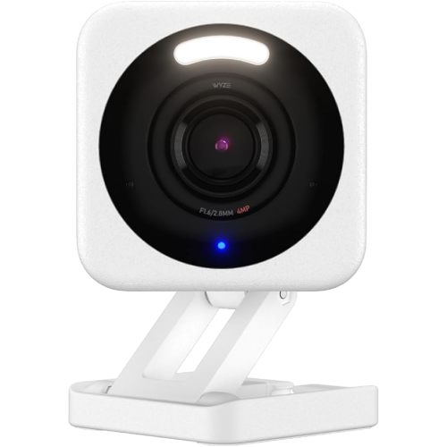 WYZE Cam v4 (Latest Model), 2.5K AI Security Camera, Indoor/Outdoor Cameras for Home Security, Baby Monitor & Pet Camera, Vibrant Color Night Vision, No Subscription Required, Free Expert Help