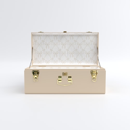 Petite Trunk - Beige - Briarcliff Bows / Embroidery