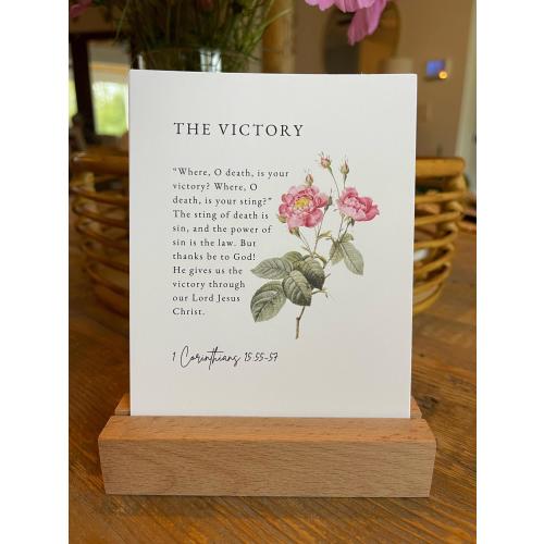 Scripture Card Set – 52 Watercolor Bible Verses for Daily Encouragement, Christian Gift, Stand Included