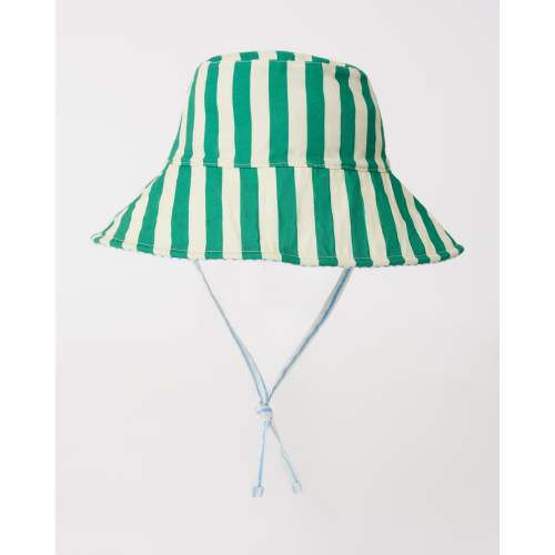 Big Floppy Reversible Sun Hat | Blue Pinstripe- Kindred Bravely