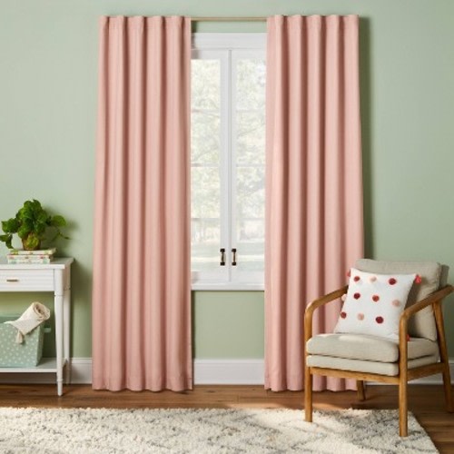 84" Blackout Twill Solid Kids' Panel Pink - Pillowfort™