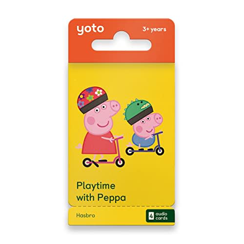YOTO Playtime with Peppa – 4 Kids Audio Cards for Use with Player & Mini All-in-1 Audio Device, Educational & Screen-Free Listening with Fun Stories for Daytime, Bedtime & Travel, Ages 3+