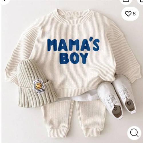 MAMA'S BOY Baby Toddler Slogan Sets