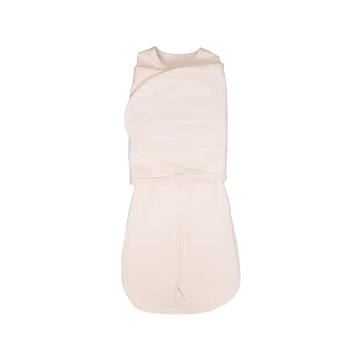 LullaBaby "Double Dream Swaddle: Exclusive Dual Wing Design, Pediatrician-Endorsed, Ultra-Soft Cotton, 0-2 Months, 6-14 lbs - Primrose Pink