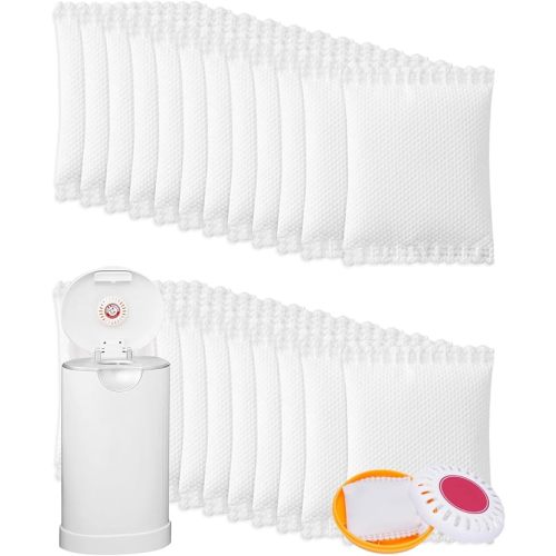 Diaper Pail Deodorizer Odor Absorber Compatible with Munchkin Arm and Hammer Diaper Pail, Lavender Scented Diaper Pail Odor Eliminator for Munchkin Nursery Fresheners, 24 Pack