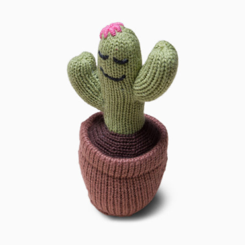 Estella Organic Cotton Handmade Baby Rattle - Cactus