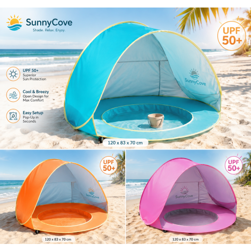 SunnyCove™ - UV Protected Beach Tent