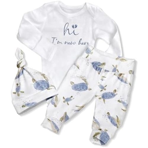 WIQI Newborn Boy Clothes Letter Print Long Sleeve Romper+Cute Animal Pants With Hat 3PCS Baby Boy Fall Winter Outfits