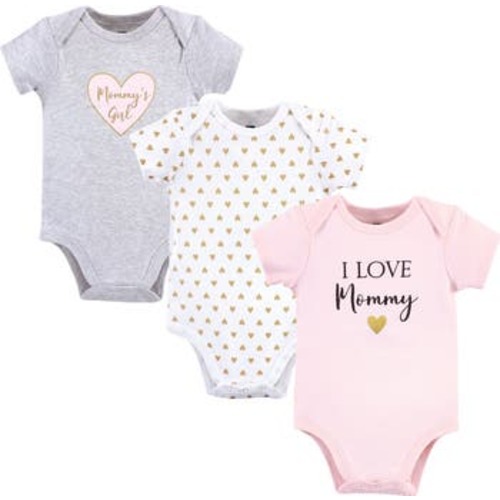 Triple Pack of Soft Cotton Bodysuits, 0-3M