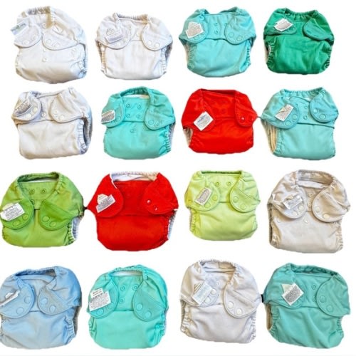 Bumgenius Cloth Diapers Freetime All-in-one AIO Bundle of 16 One Size LIKE NEW