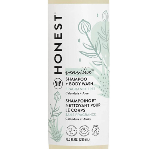 The Honest Company Shampoo + Body Wash, Fragrance Free, 10 Fl. Oz.