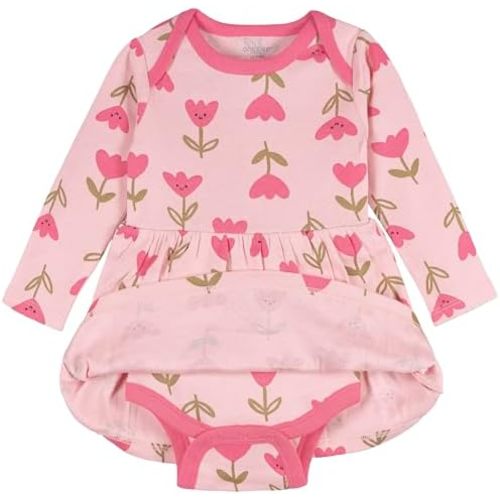 Onesies Brand Baby Girls Long Sleeve Bodysuit Dress