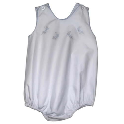 White w/ Blue Grasshopper Bubble – Children's Edit