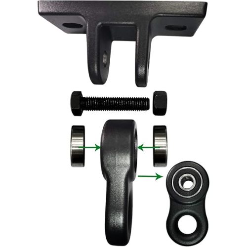 ABUSA Heavy Duty Black Swing Hangers Screws Bolts Included Over 5000 lb Capacity Playground Porch Yoga Seat Trapeze Wooden Sets Indoor Outdoor 2 Pack