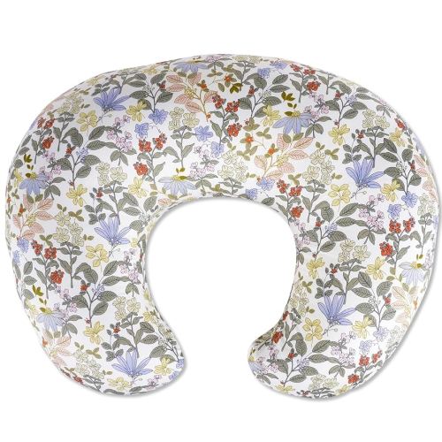 Nursing Pillow, Breastfeeding Pillows with Standard Size Removable Cover, Breast Feeding Pillow with Breathable Filling, Ergonomic Nursing Essentials for Bottle and Breastfeeding (Flower)