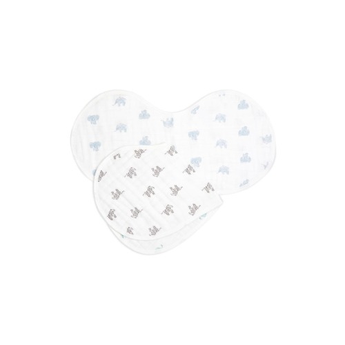 2-Pack Organic Cotton Burpy Bibs