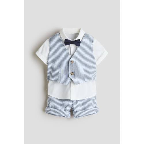 4-PIECE LINEN-BLEND DRESSY SET
