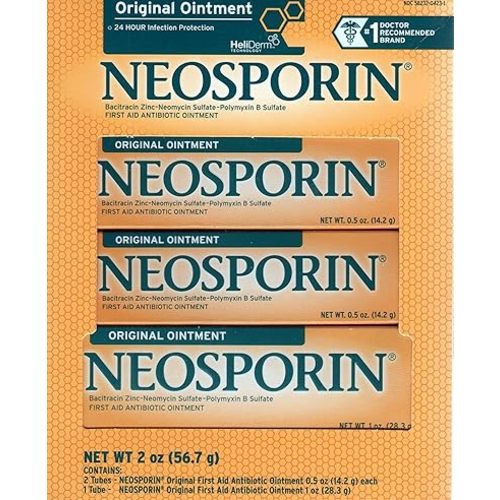 Neosporin Original First Aid Antibiotic Ointment Combo Pack, 2oz