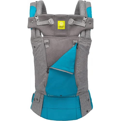 LÍLLÉbaby Complete All Seasons Ergonomic 6-in-1 Baby Carrier Infant to Toddler with Lumbar Support (7-45 Pounds), 360 Degree Baby Wearing & Multi-Position, Inward & Outward Facing (Cool Caribbean)
