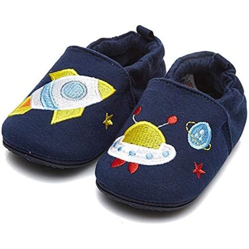 Timatego Toddler Baby Boys Girls Shoes Non Skid Slipper Sneaker Moccasins Infant First Walker House Walking Crib Shoes(6-24 Months)