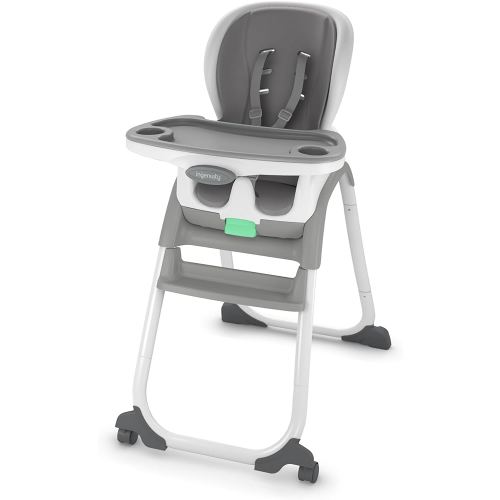 Ingenuity Full Course SmartClean 6-in-1 High Chair – SmartClean EVA Foam, 5 Point Safety Harness, 2 Dishwasher Safe Trays – Slate