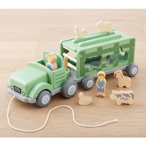Farm Animal Shape-Sorter Pull Toy