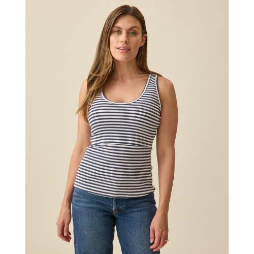 Ribbed Bamboo Scoop Neck Nursing Tank - Kindred Bravely