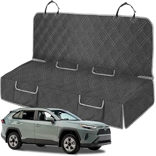 Dog Car Seat Cover Compatible with 2013-2025 Toyota RAV4, Waterproof Pet Bench Seat Cover for Back Seat, 600D Heavy Duty Scratch Proof Nonslip Truck Seat Covers for Dogs
