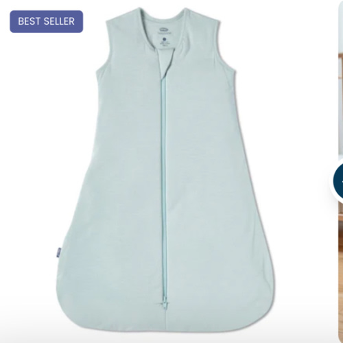 HALO - 1.5 TOG supersoft bamboo wearable blanket, double zipper sleeping bag with weighted feel - oat