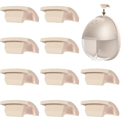 10PC Updated Anti-Leak Spout Cap Compatible with eufy E20/E10/S1/S1 Pro Wearable Breast Pump, Food-Grade Silicone, BPA Free, Dust Cover for eufy Pump, Non-Original Replacement Parts