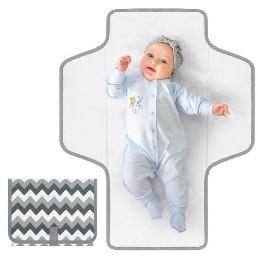 Accmor Portable Diaper Changing Pad, Waterproof Baby Changing Mat, Foldable Travel Diaper Changing Pads for Baby