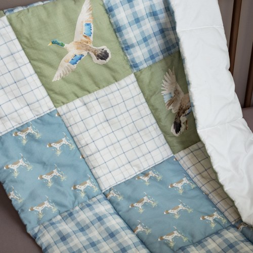 Organic Cotton Baby Quilt | Duck Hunting