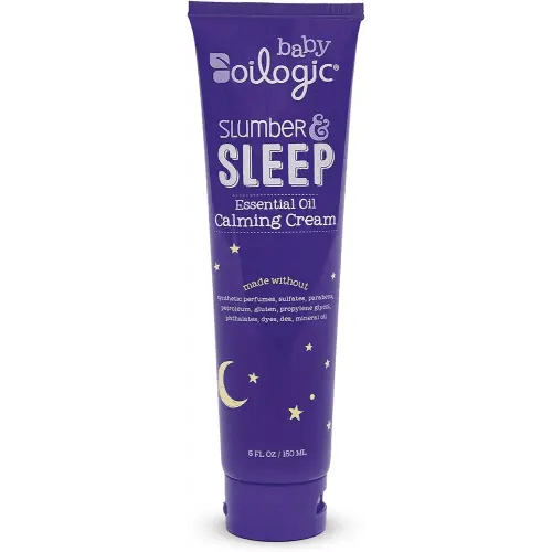 Oilogic Slumber & Sleep Baby Lotion - Gentle Calming Cream with 100% Pure Essential Oils for Smooth & Moisturized Skin - Pediatrician-Tested, Safe for Babies & Toddlers Baby Essentials Skincare