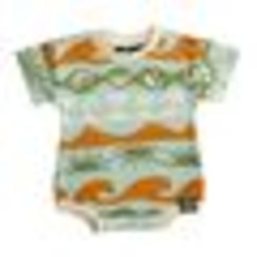 Blue Baja Tide Bubble Romper - 6-12 months