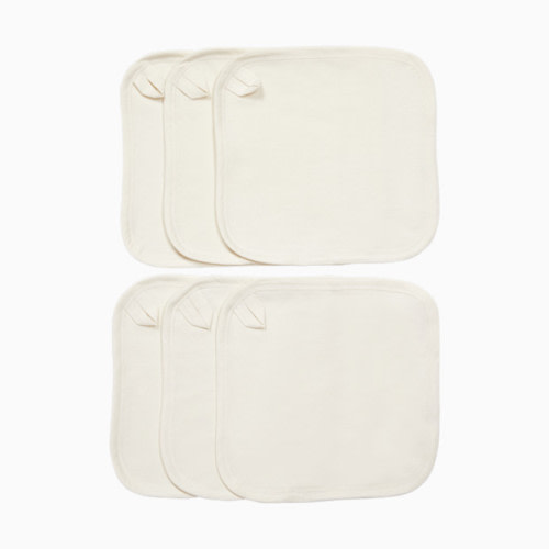 Small Story Organic Washcloth (6 Pack) - White, 6