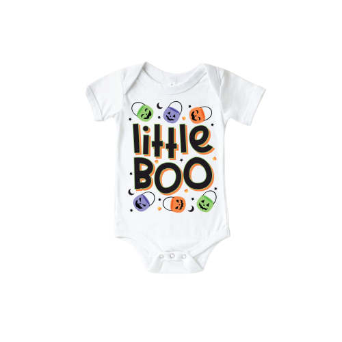 'Little Boo' Halloween Graphic Bodysuit & Kids' Tee