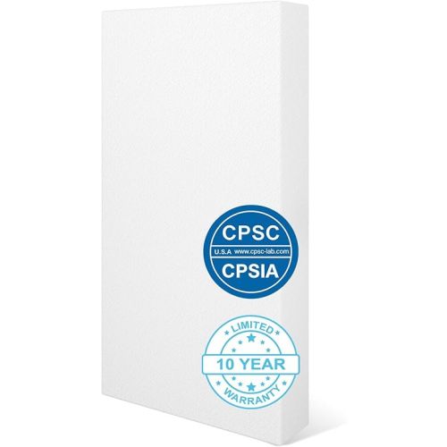 5"x52"x27.5" Premium Crib & Toddler Mattress, Water-Resistant and Removable Machine Washable Outer Cover, CertiPUR-US Certified Medium Firm Foam